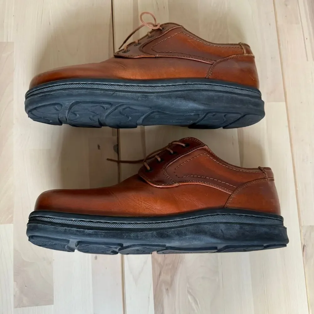Footprint Birkenstocks Men’s Cognac Leather Lace Up Oxford Casual Shoes EU- 44‎